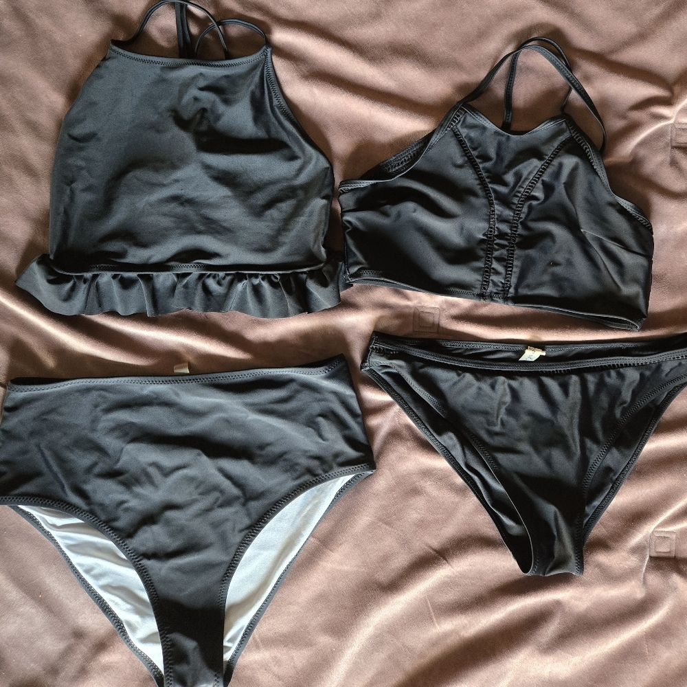 2 Black Bikini Sets